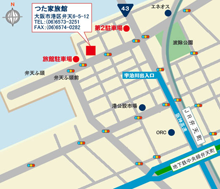 つた家までの地図